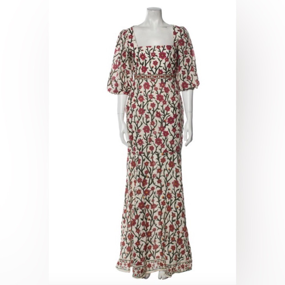 Agua by Agua Bendita Floral Print Long Dress Size Medium NWT